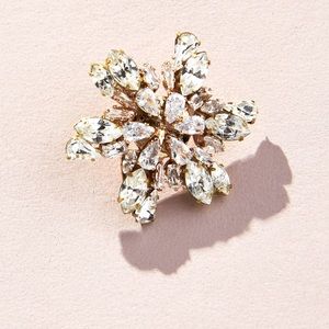 Poinsettia Crystal Earrings NWT ANTHROPOLOGIE